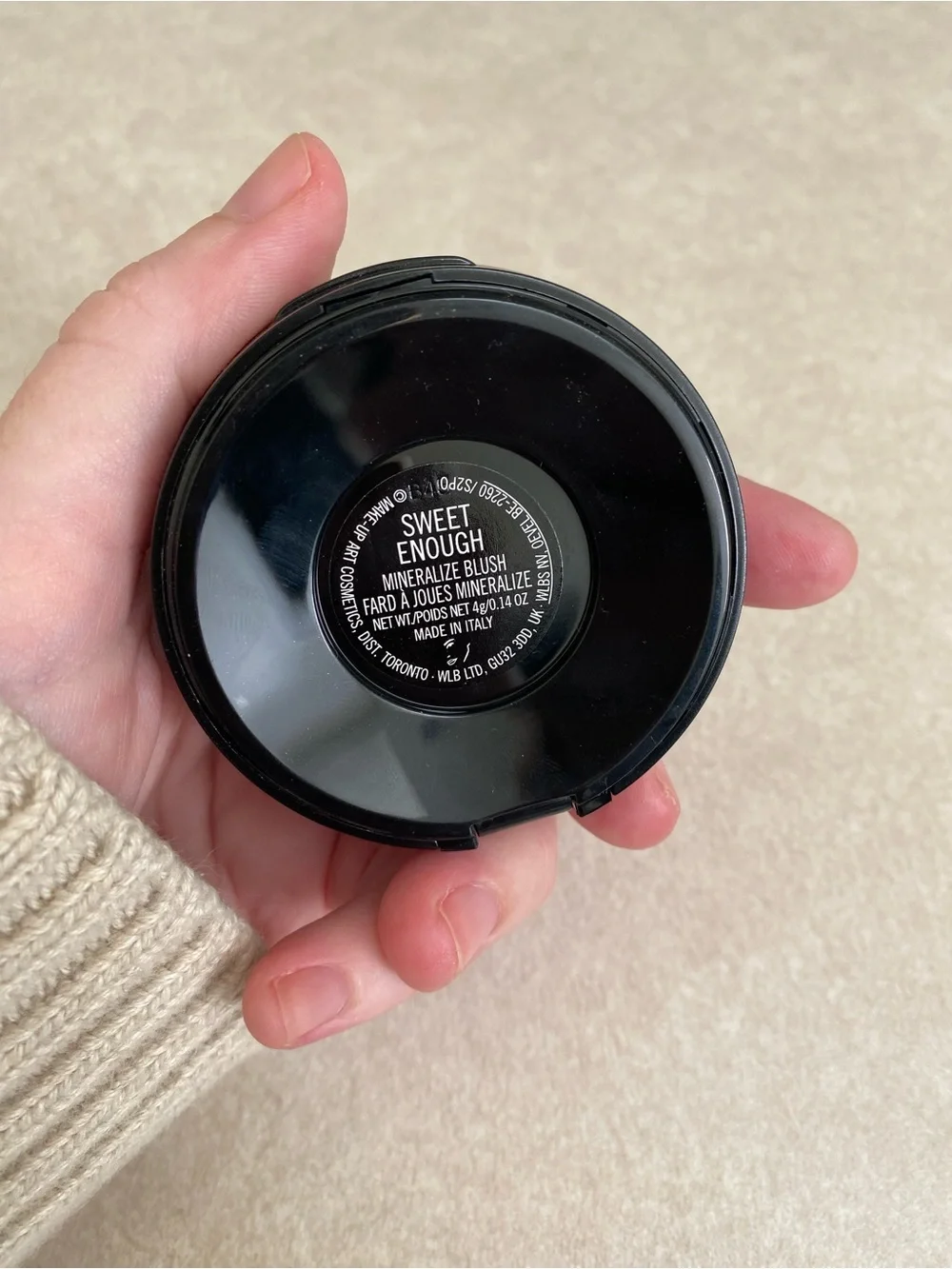 MAC Cosmetics only swatched